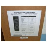 (Pair) AES AU-AESRADIA2 5 1/4" Home Theater Two-Way On-Wall Loudspeaker