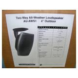 AES 4" AWS1 2-Way Weatherproof Indoor / Outdoor Loudspeaker