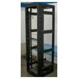 Lowell Audio Video (AV) Equipment Rack / Enclosure with Built-In Fan and Power Strip