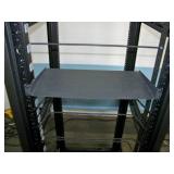 Lowell Audio Video (AV) Equipment Rack / Enclosure with Built-In Fan and Power Strip