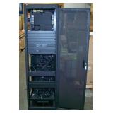 Middle Atlantic MRK-4036 Audio / Video (A/V) Electronic Equipment Rack Enclosure with Lockable Front Vented Door - Keys INCLUDED, (4) 4" Top Cooling Fans with Thermostat and Mounted Power Strip