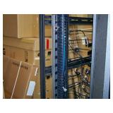 Middle Atlantic MRK-4036 Audio / Video (A/V) Electronic Equipment Rack Enclosure with Lockable Front Vented Door - Keys INCLUDED, (4) 4" Top Cooling Fans with Thermostat and Mounted Power Strip