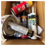 caulk, paint stuff & flex seal