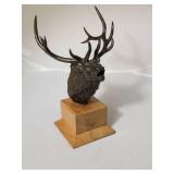 Signed S.L. Knight Bugling Elk Bronze Sculpture ~ 65/200
