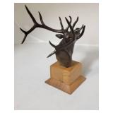 Signed S.L. Knight Bugling Elk Bronze Sculpture ~ 65/200