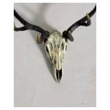 Bronze Zentique Deer Skull Sculpture