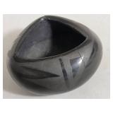 Santa Clara Pueblo Blackware Pottery Bowl