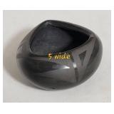 Santa Clara Pueblo Blackware Pottery Bowl