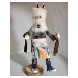 Signed Southwestern Wolf Kachina Doll