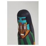 Signed Hopi Long Hair Kachina Doll by T. Walters