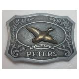 Peters Ammunition Flying Duck Remington Belt Buckle