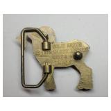 Baron Solid Brass Ram Belt Buckle