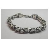 Heavy Sterling Silver Bracelet ~ 51 Grams