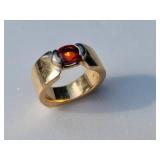 14K Yellow Gold Ruby Ring ~ Size 8.5, 22g