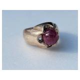 Vintage Spinel Silver Ring ~ Size 8, 7g
