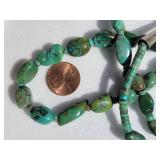 Southwestern Turquoise Bead Necklace ~ 26 Inches