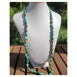 Southwestern Turquoise Bead Necklace ~ 26 Inches