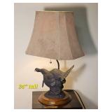 Signed Shouting Tom Wild Turkey Table Lamp