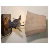 Signed Shouting Tom Wild Turkey Table Lamp