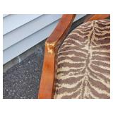 Animal Print Upholstered Accent Armchair