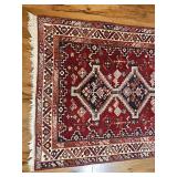 Red Geometric Area Rug 49 by 68 Inches