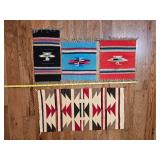 Southwestern Style Woven Accent Rug Group