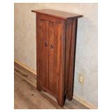 Solid Wood Storage Cabinet with Paneled Doors