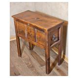 Rustic Wood Storage Table with Lift Top