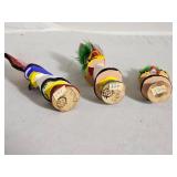 Miniature Hopi Style Kachina Figure Trio