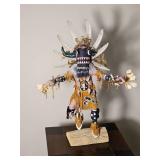 Whipper Kachina Style Figure with Feather Headdress