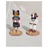 Small Carved Hopi Style Kachina Figures Pair