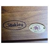 Stickley Cherry Glass Door Lighted Curio Cabinet