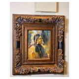 Signed Davis Original Oil Portrait Painting