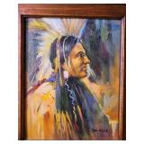 Signed Davis Original Oil Portrait Painting