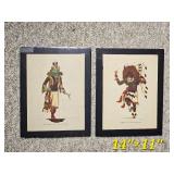 Native American Artist Portfolio Print Pair