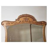 Ornate Carved Wood Wall Mirror