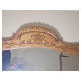 Ornate Carved Wood Wall Mirror