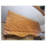 Antique Tiger Maple Bow Front Chest of Drawers