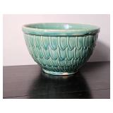 Vintage Green Glazed Mccoy  Pottery Bowl