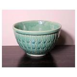Vintage Green Glazed Mccoy  Pottery Bowl