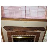 Live Edge Wood Fireplace Mantel Shelf