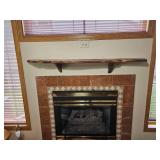 Live Edge Wood Fireplace Mantel Shelf