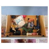 Full Drawer of Hand Tools and Workshop Supplies