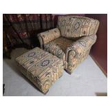 Norwalk Furniture Southwestern Chair and Ottoman