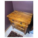 Dick Idol Rustic Wood Nightstand