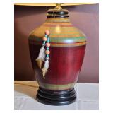 Decorative Hand Painted Pottery Table Lamp