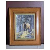 Signed Bruce Miller Elk Wildlife Print