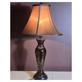 Tortoiseshell Style Glass Table Lamp