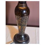 Tortoiseshell Style Glass Table Lamp