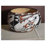 Signed R. Pederson Southwestern Style Pottery Bowl